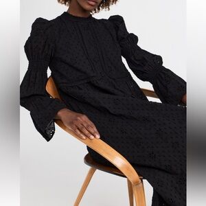 English Factory Black Long Sleeve Dress